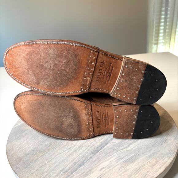 Bed Stu Cobbler Series Wingtip Oxford Shoes Men’s Size 11 Brown Black Leather - Picture 9 of 11